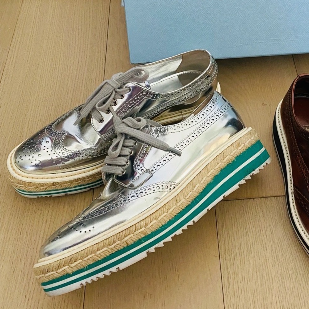Prada platform oxford
